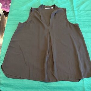 New York & Company Black Sleeveless Blouse